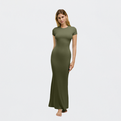 Ribbed T-shirt maxi dress - Secret Sale
