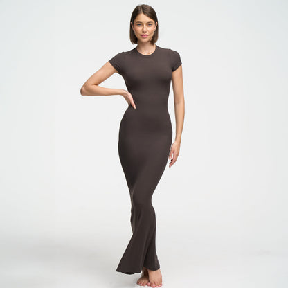 Ribbed T-shirt maxi dress - Secret Sale