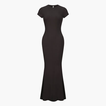 Ribbed T-shirt maxi dress - Secret Sale