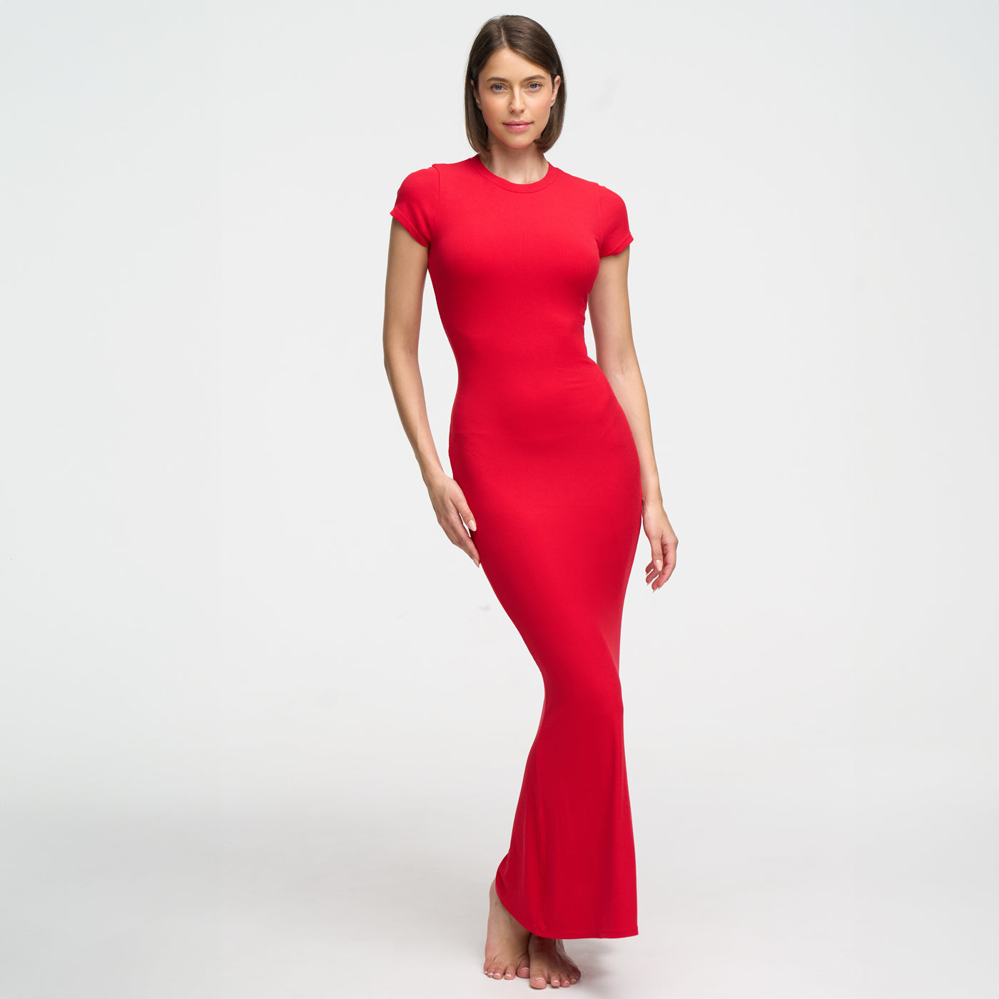 Ribbed T-shirt maxi dress - Secret Sale