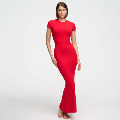 Ribbed T-shirt maxi dress - Secret Sale