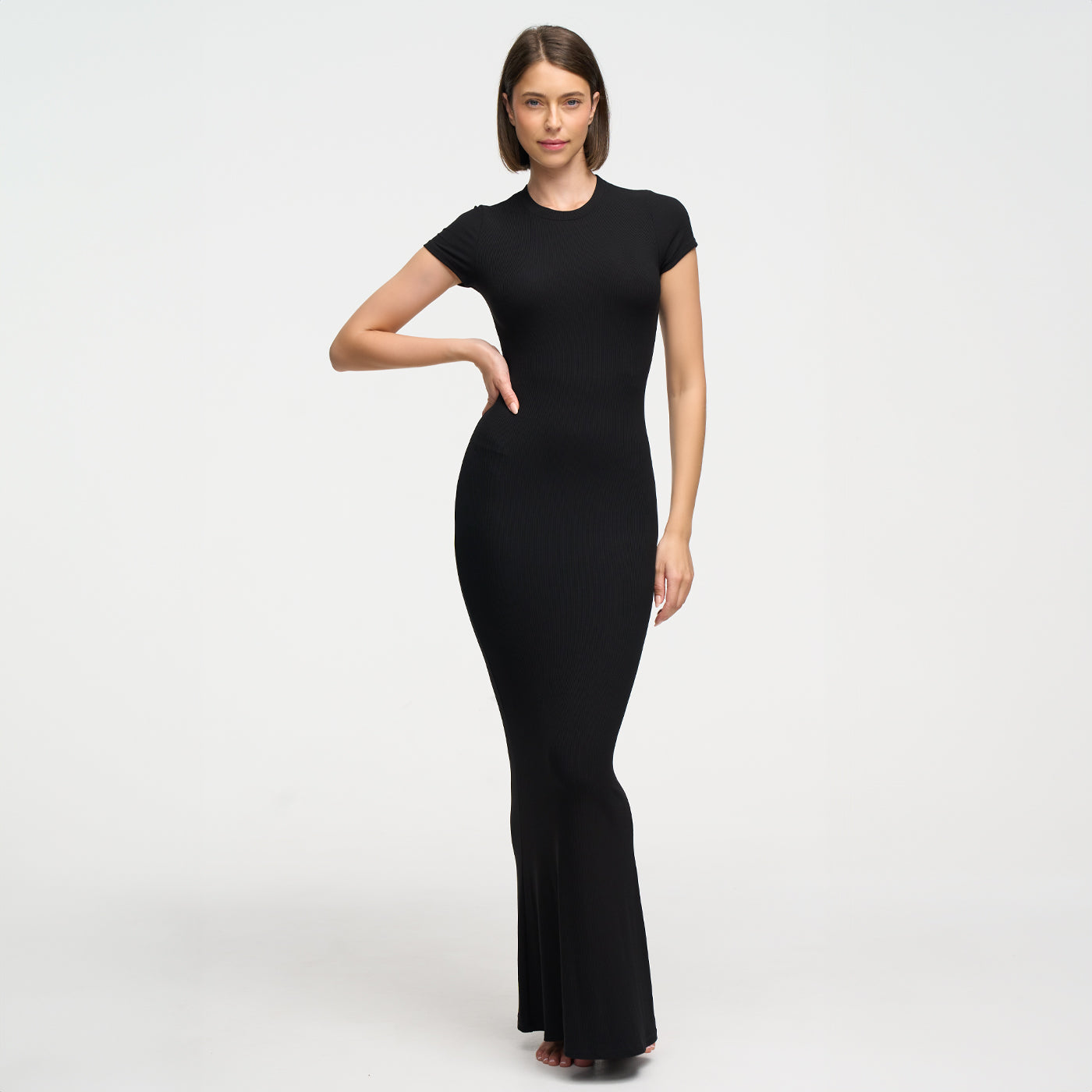 Ribbed T-shirt maxi dress - Secret Sale