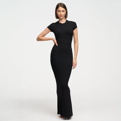 Ribbed T-shirt maxi dress - Secret Sale