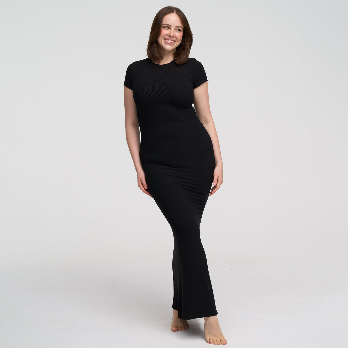 Ribbed T-shirt maxi dress - Secret Sale