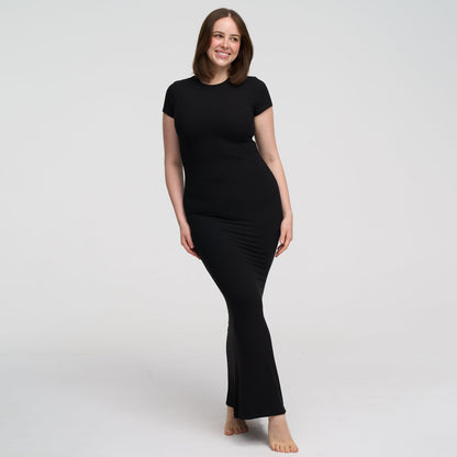 Ribbed T-shirt maxi dress - Secret Sale