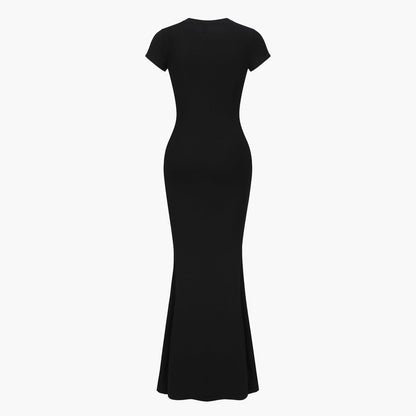 Ribbed T-shirt maxi dress - Secret Sale