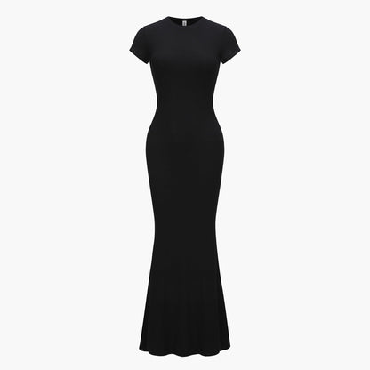 Ribbed T-shirt maxi dress - Secret Sale
