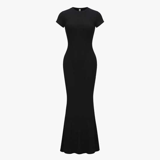 Ribbed T-shirt maxi dress - Secret Sale