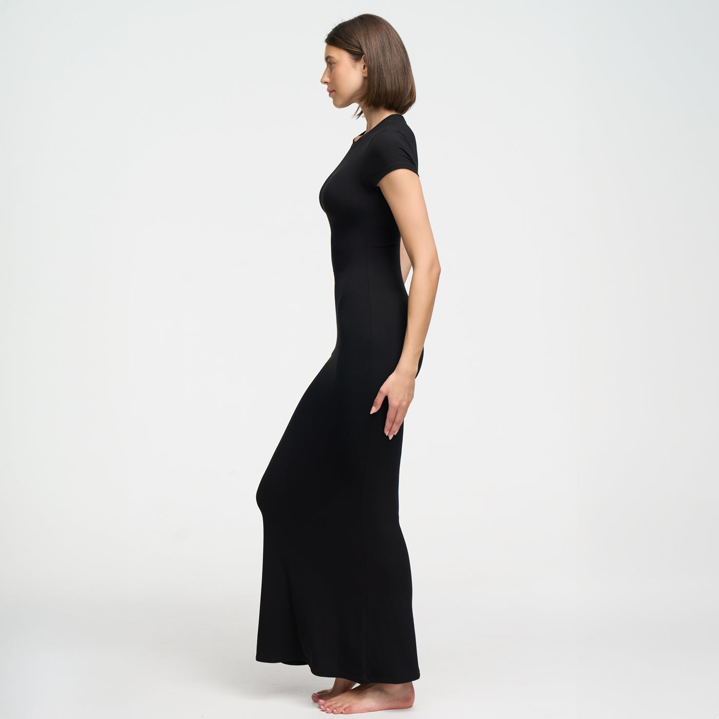 Ribbed T-shirt maxi dress - Secret Sale