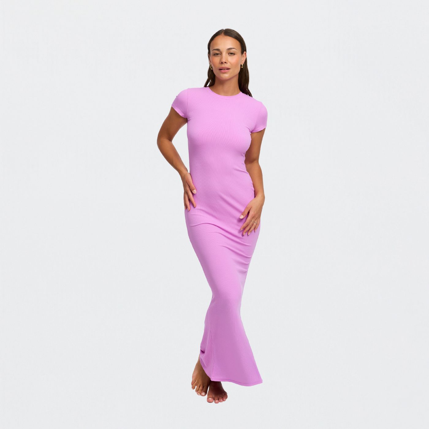 Ribbed T-shirt maxi dress - Secret Sale