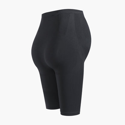 Seamless maternity shorts with a high waistband