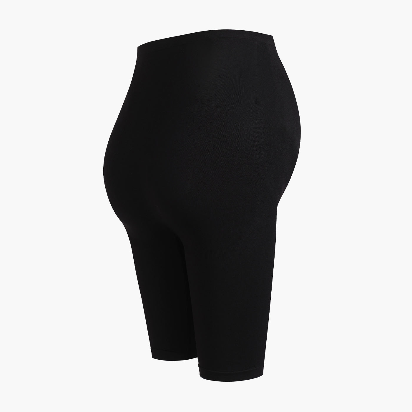 Seamless maternity shorts with a high waistband