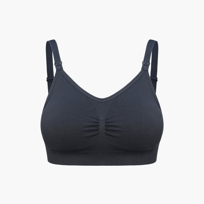 Seamless nursing bra