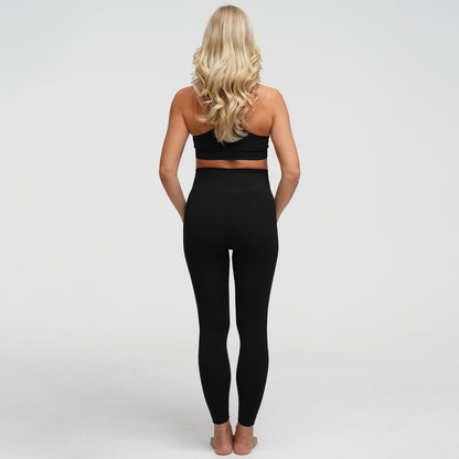 Seamless nursing bra with back support