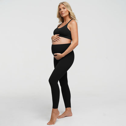 Seamless nursing bra with back support