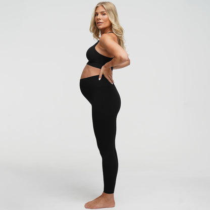 Seamless nursing bra with back support