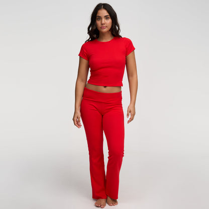 Cotton Flared Bootcut Leggings