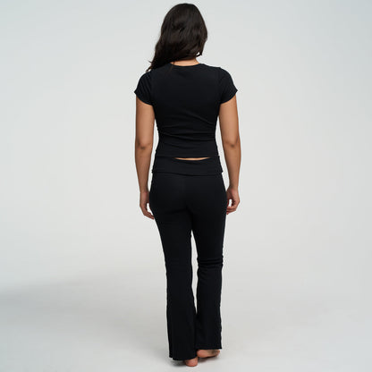 Cotton Flared Bootcut Leggings