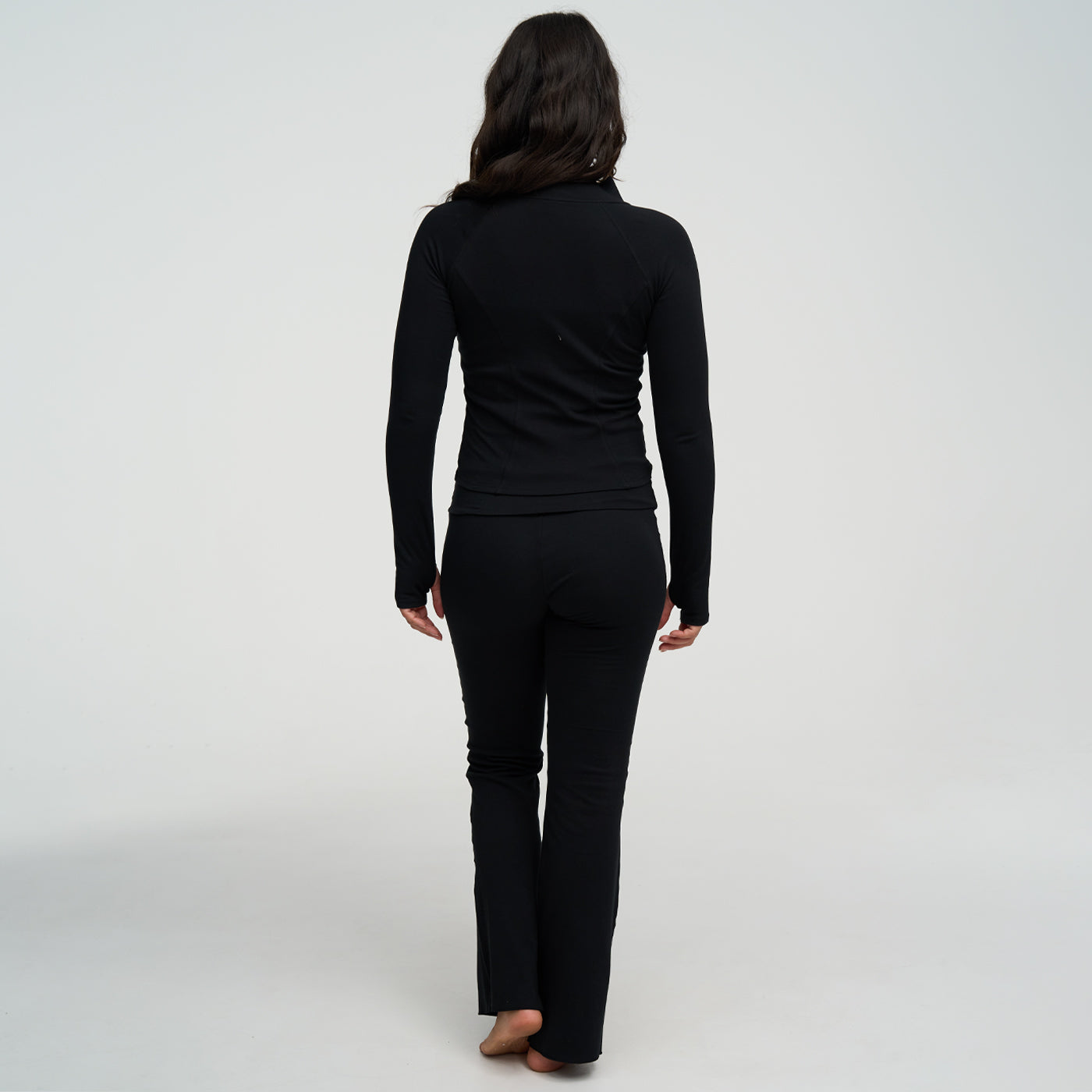 Cotton Body Fitted Zipper Jacket