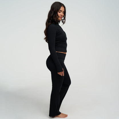 Cotton Body Fitted Zipper Jacket