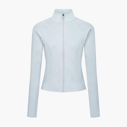 Cotton Body Fitted Zipper Jacket
