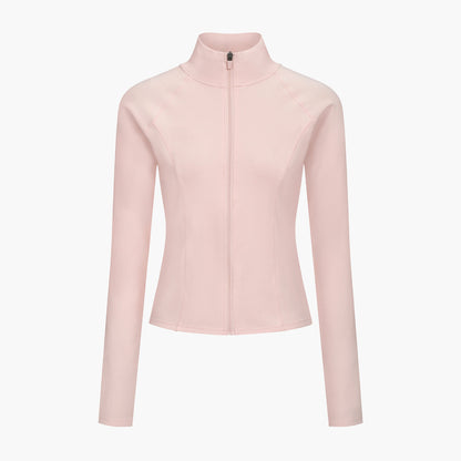 Cotton Body Fitted Zipper Jacket