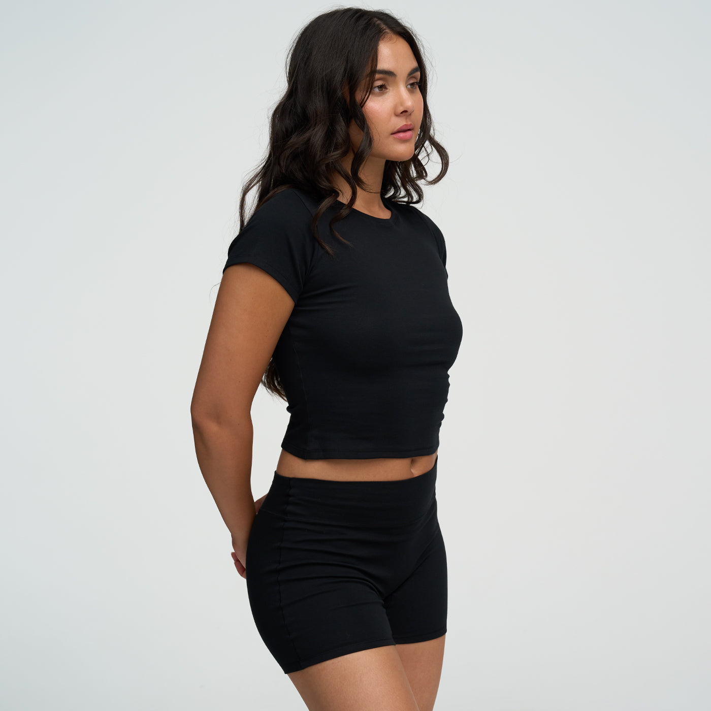 Cotton High-Waist Shorts