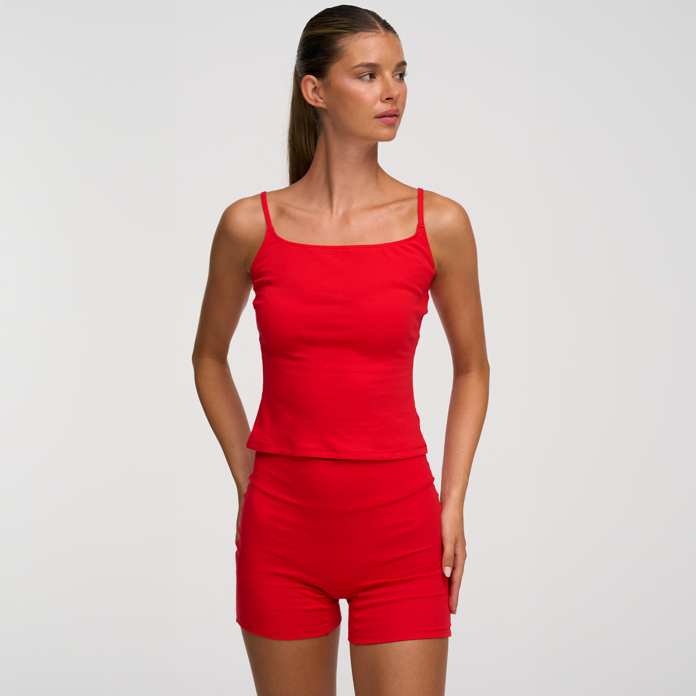 Cotton High-Waist Shorts