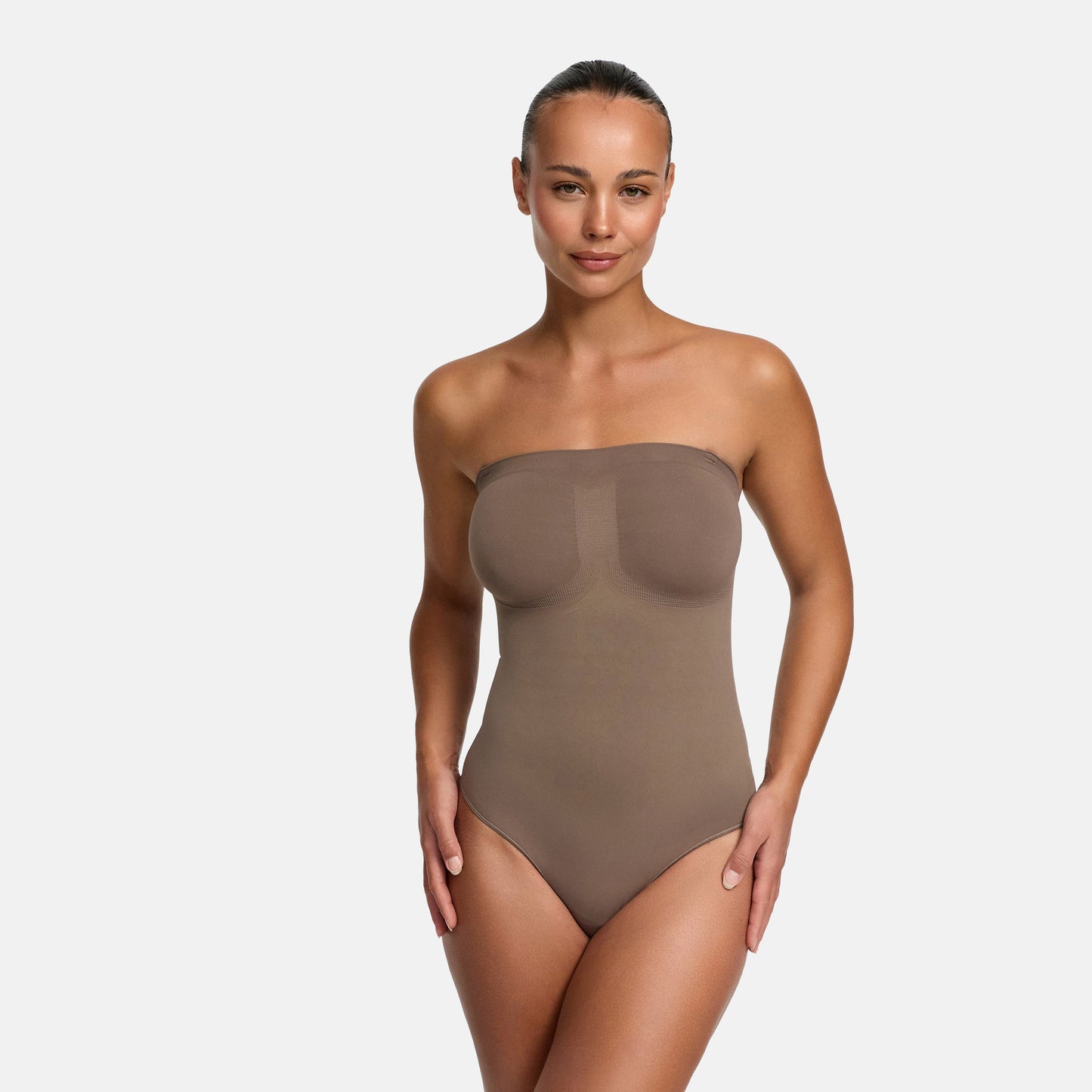 Strapless bodysuit sculpting shapewear with thong - Secret Sale