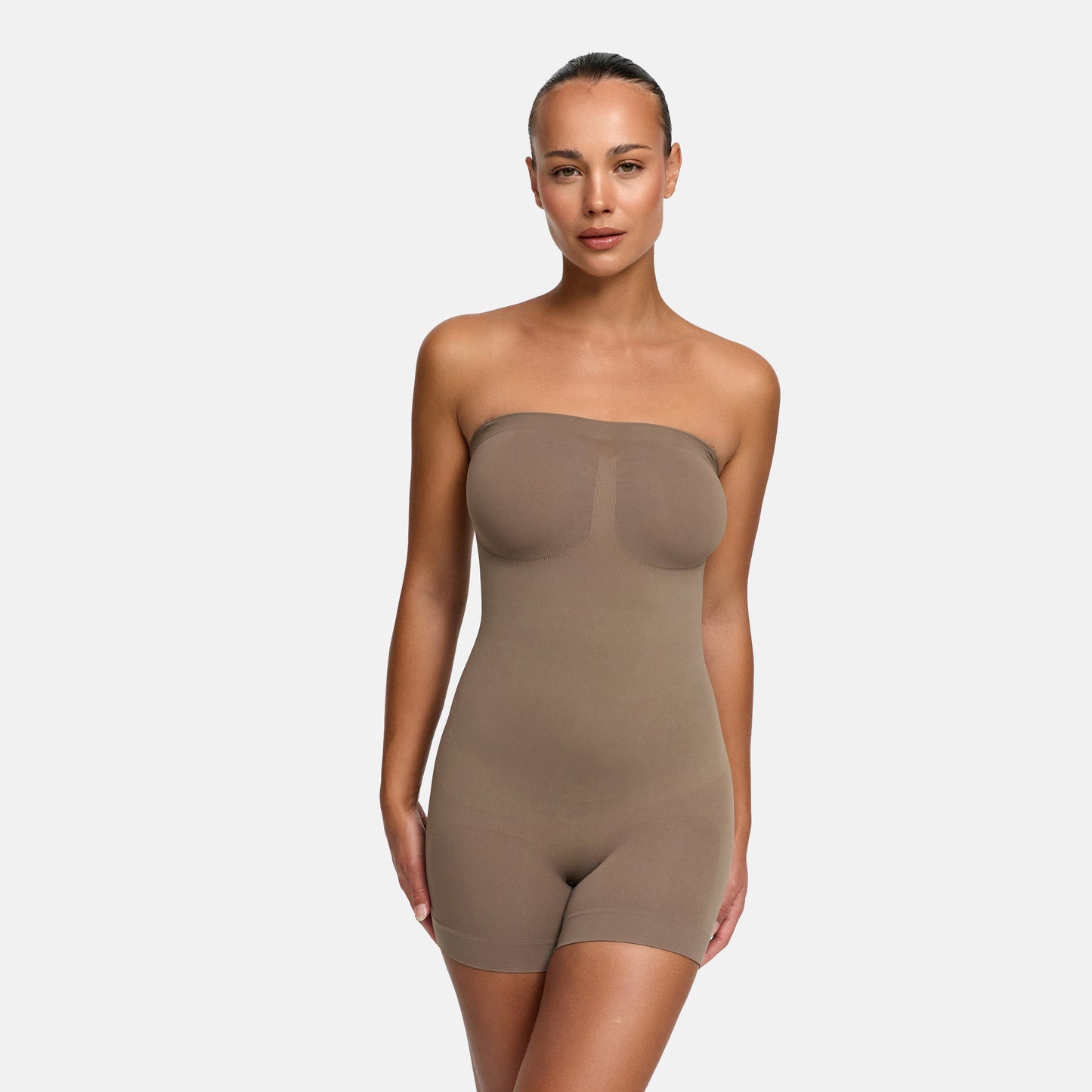 Strapless bodysuit sculpting shapewear with shorts - Secret Sale