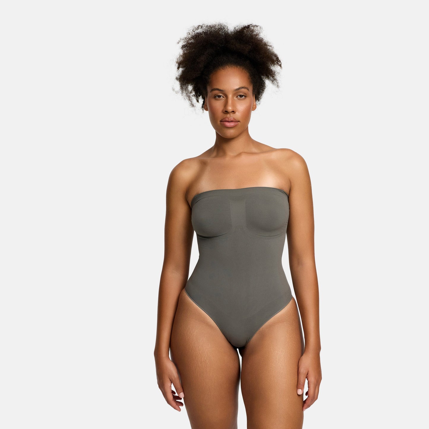 Strapless bodysuit sculpting shapewear with thong - Secret Sale