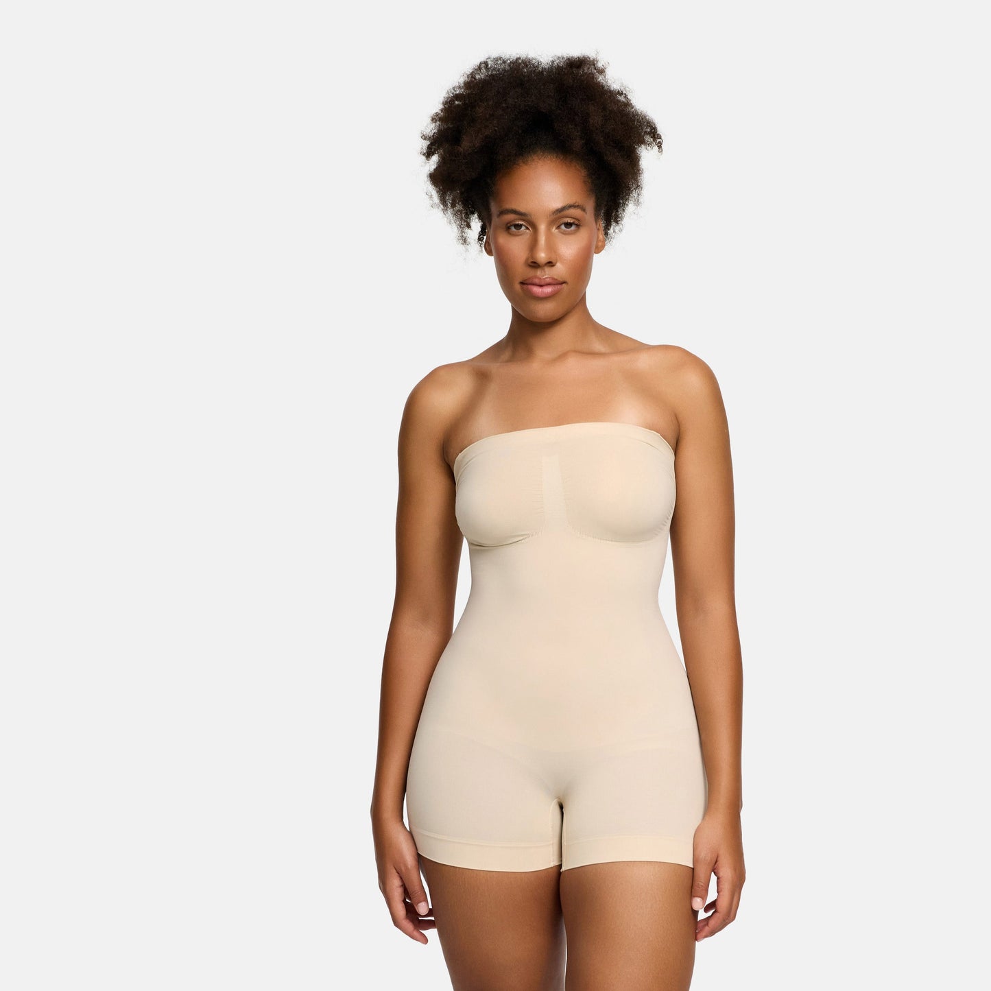 Strapless bodysuit sculpting shapewear with shorts - Secret Sale