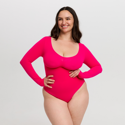 Bodysuit Sculpting Shapewear longsleeve with briefs - Secret Sale
