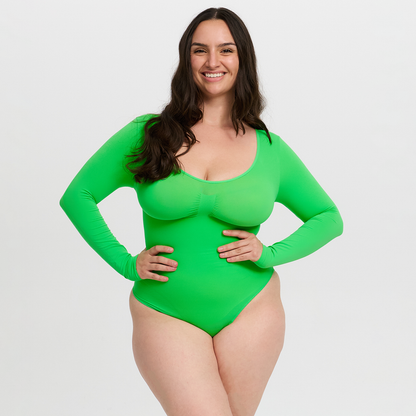 Bodysuit Sculpting Shapewear longsleeve with briefs - Secret Sale