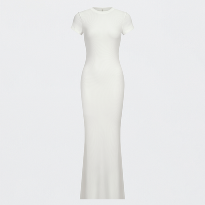 Ribbed T-shirt maxi dress - Secret Sale