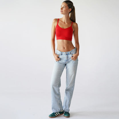 Scoop neck bra